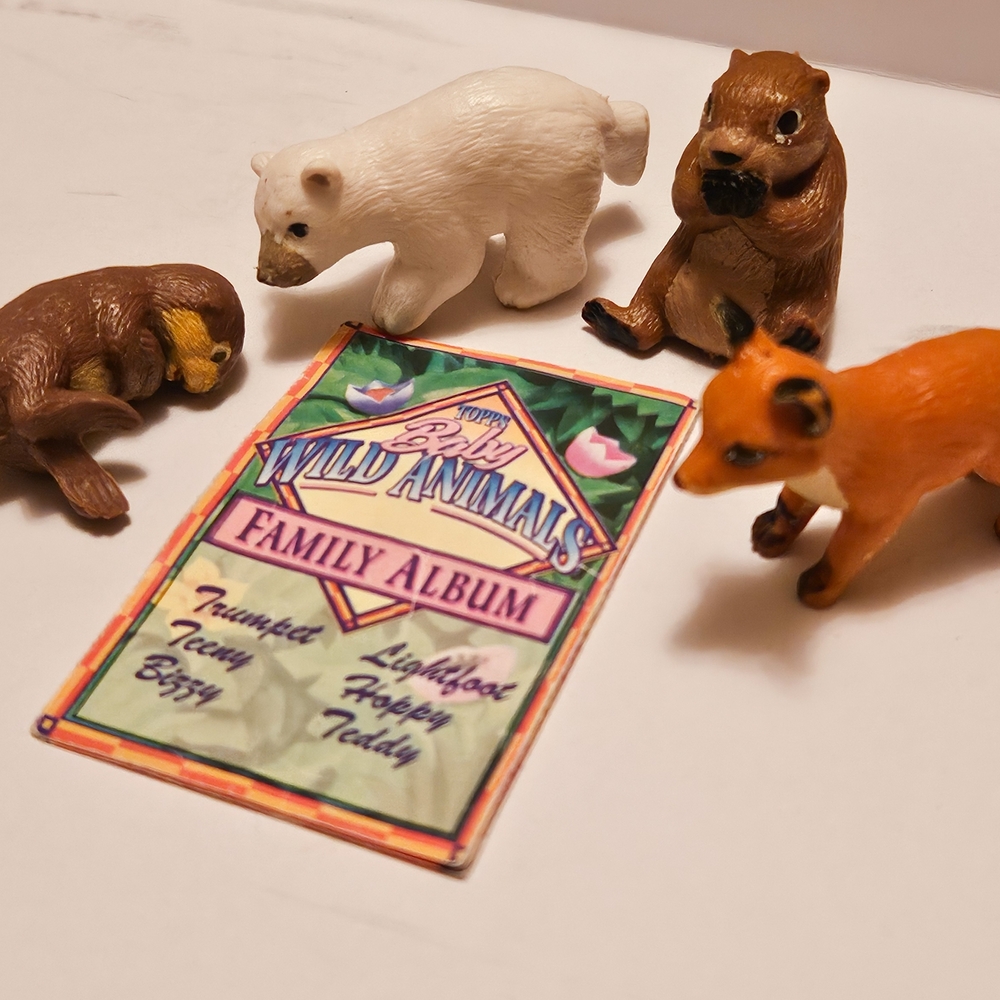 Topps baby Wild Animals Set Of 4, 90s